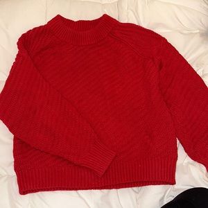 mock neck sweater